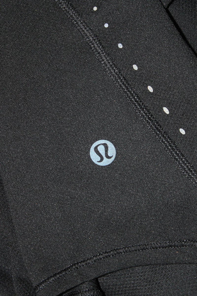 Lululemon Womens Black Basic T-Shirt Crew Neck Short Sleeve Size 4