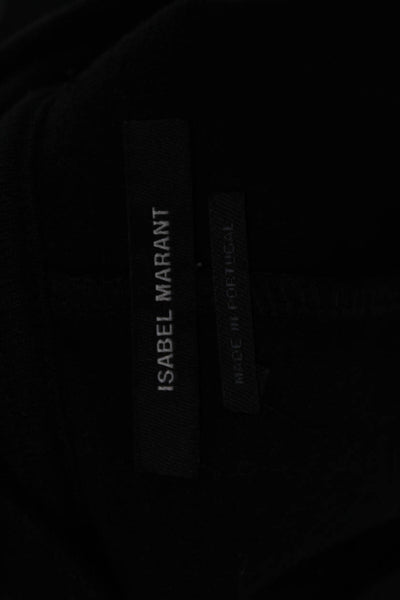 Isabel Marant Womens Cropped Cotton Black Short Sleeve T-Shirt Size M