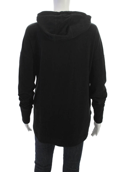 Sweaty Betty Women Pullover Cowl Neck Black Polyester Blend Long Sleeve Size M