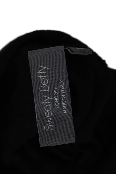 Sweaty Betty Women Pullover Cowl Neck Black Polyester Blend Long Sleeve Size M