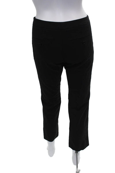 Theory Womens Ankle Black Wool Pants Button Closure Inseam 27 Size 0