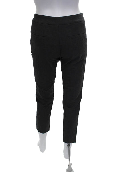 Theory Women Ankle Pants Gray Wool Zip Inseam 26 Size 0