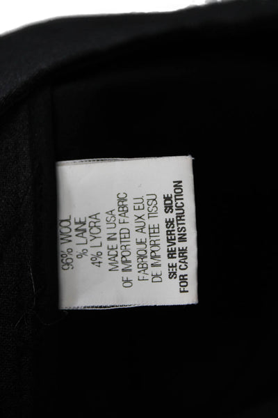 Theory Women Ankle Pants Gray Wool Zip Inseam 26 Size 0