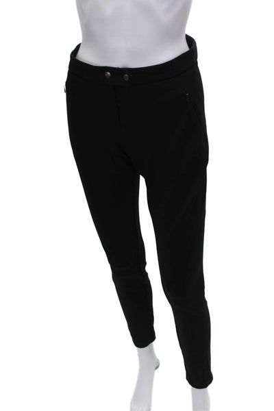 Theory Womens Black Ankle Pants Viscose Snap Inseam 28 Size 4