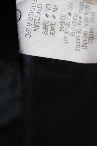 Theory Womens Black Ankle Pants Viscose Snap Inseam 28 Size 4