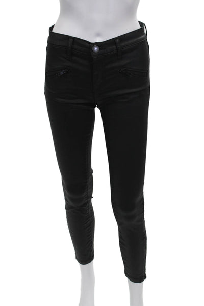 Current/Elliott Womens Skinny Black Cotton Jeans Size 26