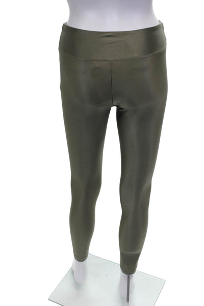 Koral Womens Ankle Leggings Green Polyamide Pull On Solid Size S