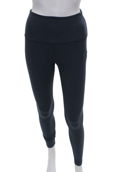 Beyond Yoga Womens Ankle Leggings Blue Nylon Blend Pull On Size M