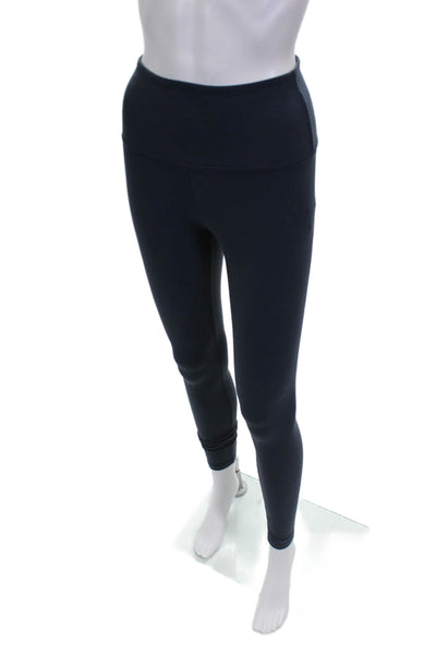 Beyond Yoga Womens Ankle Leggings Blue Nylon Blend Pull On Size M