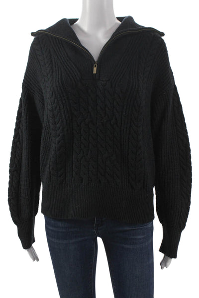 Nili Lotan For Target Women Collared Cotton Pullover Sweater Black Size XS