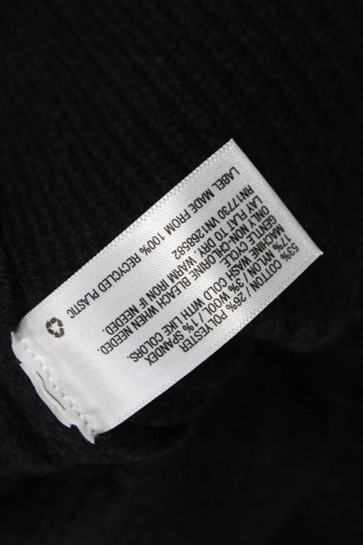 Nili Lotan For Target Women Collared Cotton Pullover Sweater Black Size XS
