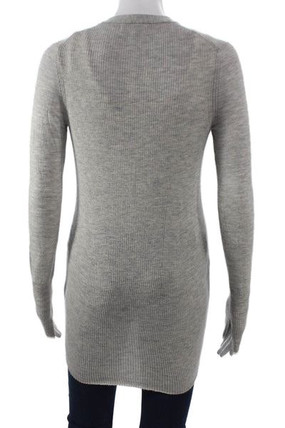 Rag & Bone Womens Cashmere V Neck Cardigan Gray Long Sleeve Size XS