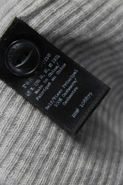 Rag & Bone Womens Cashmere V Neck Cardigan Gray Long Sleeve Size XS