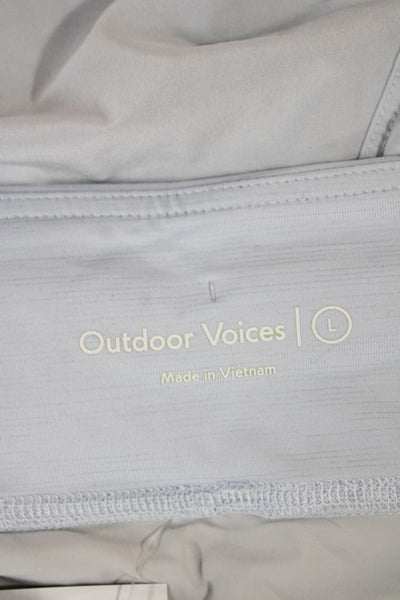 Outdoor Voices Women Athletic Purple Shorts Recycled Polyester Size L