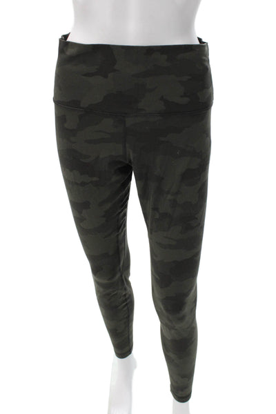 Lululemon Womens Ankle Leggings Multicolor Camouflage Polyester Blend Size 10