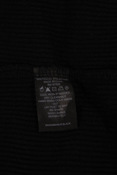 WSLY Womens Basic Sleeveless Tank Black Round Neck Tencel Summer Size XL