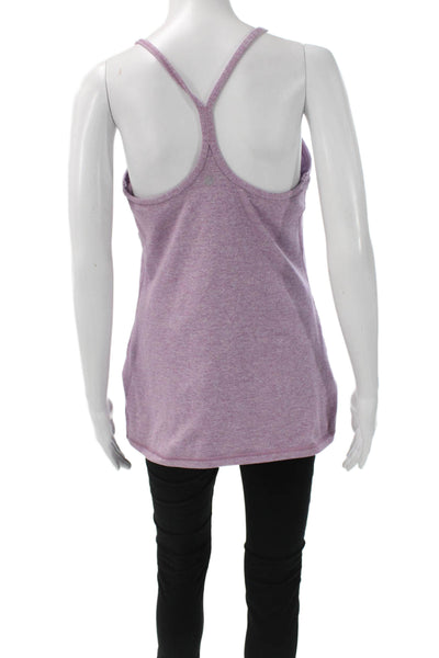 Lululemon Womens Purple Scoop Neck Basic Tank Polyester Blend Size M