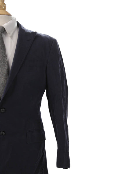 Ralph Lauren Black Label Mens Blue Blazer Buttoned Size 42