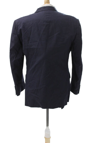 Ralph Lauren Black Label Mens Blue Blazer Buttoned Size 42