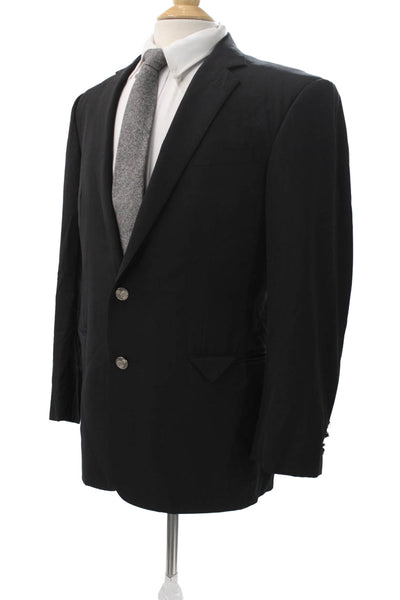 Ralph Lauren Black Label Mens Blazer Black Wool Button Size 40