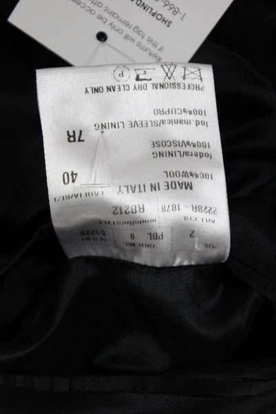 Ralph Lauren Black Label Mens Blazer Black Wool Button Size 40