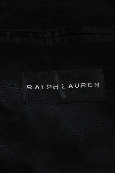 Ralph Lauren Black Label Mens Blazer Black Wool Button Size 40