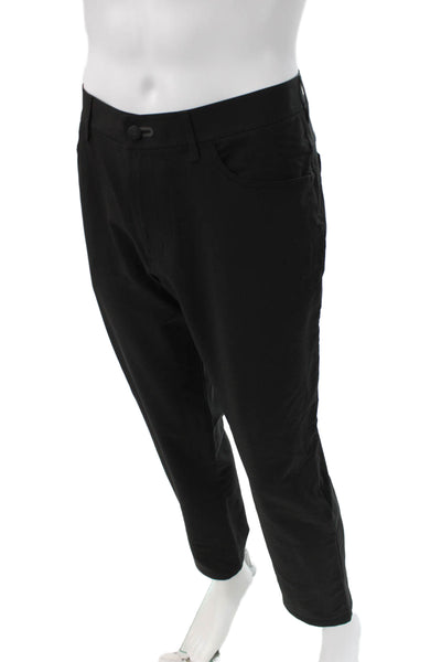 Public Rec Mens Black Polyester Pants Button Closure Size 36
