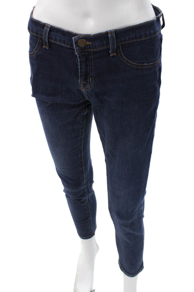 J Brand Womens Skinny Blue Jeans Button Size 30