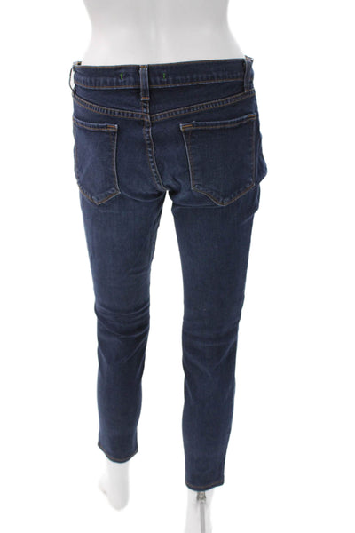 J Brand Womens Skinny Blue Jeans Button Size 30