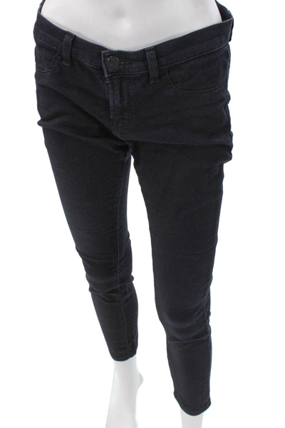 J Brand Womens Skinny Jeans Blue Mid Rise Denim Size 28