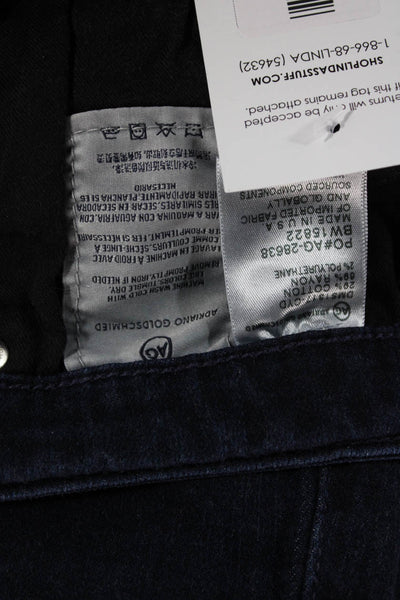 Joes Womens Straight Jeans Blue Mid Rise Cotton Button Size 28