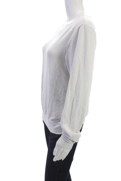 Wildfox Womens Pullover Gray Polyester Crew Neck Long Sleeve Size XS