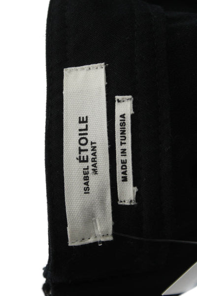 Isabel Marant Etoile Womens A-Line Cotton Skirt Black Zip Size 44