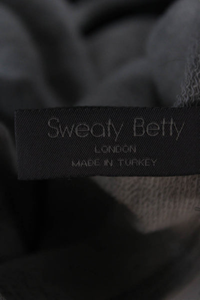 Sweaty Betty Womens Pullover Casual Gray Boat Neck Cotton Long Sleeve Size S