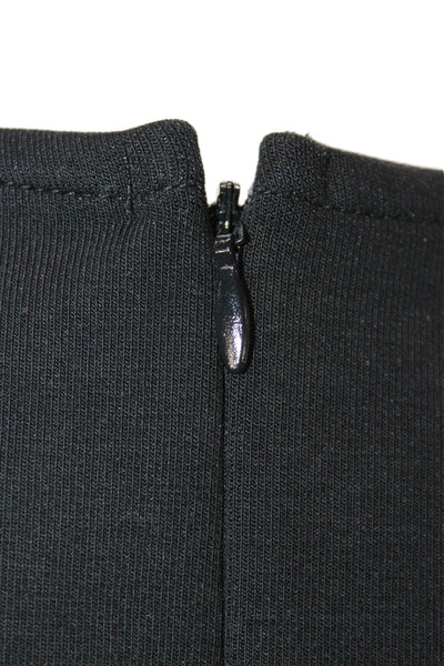 Zara Women Basic Sleeveless Tank Black Polyester Round Neck Size L