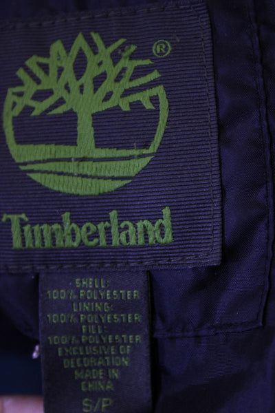 Timberland Mens Puffer Jacket Black 100% Polyester Zip Size S