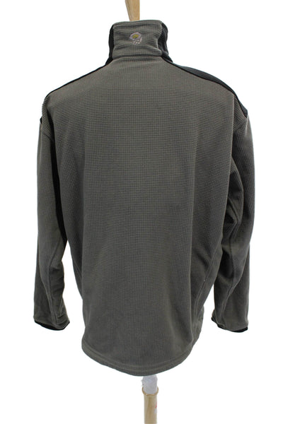 Mountain Hard Wear Mens Jacket Gray Polyester Check Zip Size 2XL