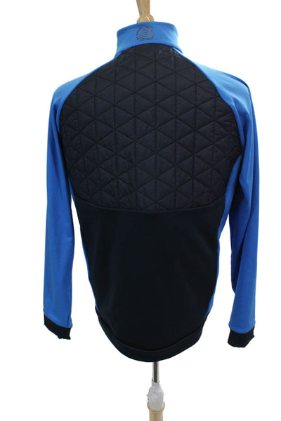 Galvin Green Mens Quilted Jacket Blue Zip Size XL