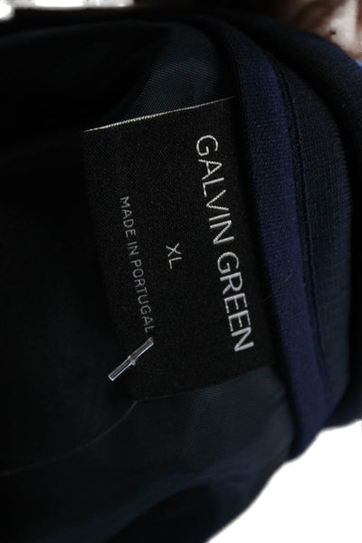 Galvin Green Mens Quilted Jacket Blue Zip Size XL