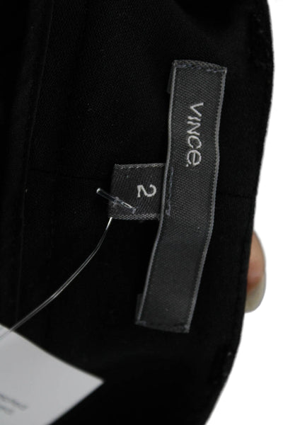 Vince Women Cropped Wool Pants Black Size 2