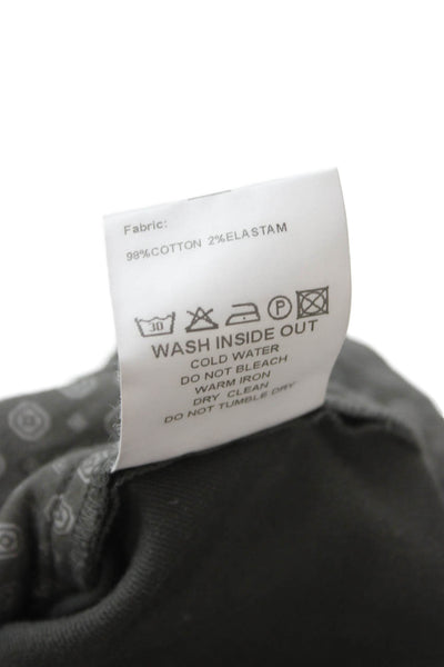 Saks Fifth Avenue Mens Cargo Pants Green Cotton Button Size 34