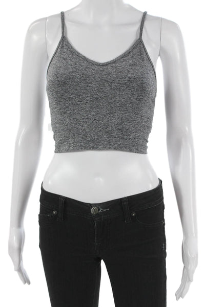 Splits 59 Womens V Neck Sports Bra Grey Size Extra Small