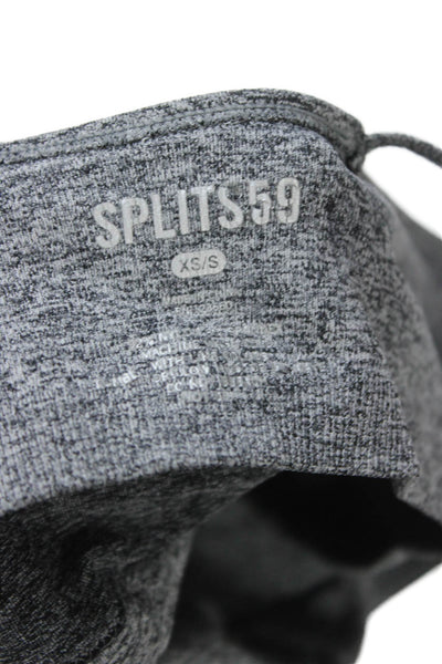 Splits 59 Womens V Neck Sports Bra Grey Size Extra Small