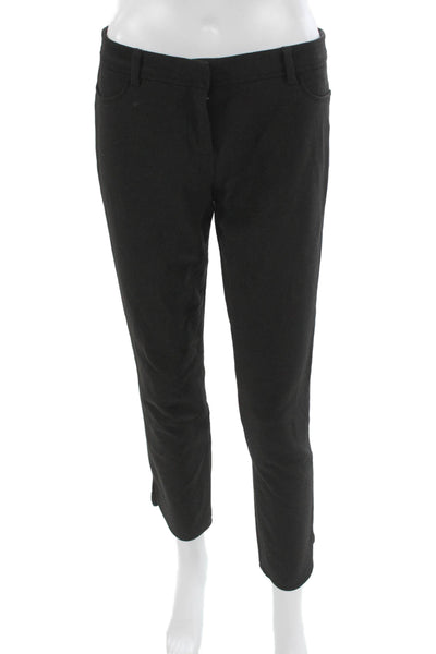 Elizabeth & James Womens Ankle Pants Black Polyester Zip Size 2