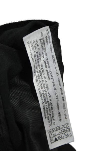 Zara Womens Sailor Black Viscose Shorts Zip Closure Size S