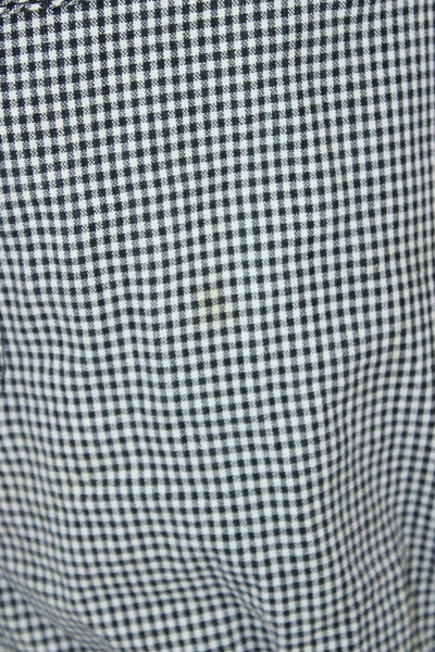 L Agence Women Black Check Cotton Hot Pants Zip Size 4