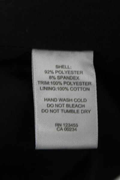 Fate. Womens Biker Jacket Black Zip Long Sleeve 92% Polyester Size M