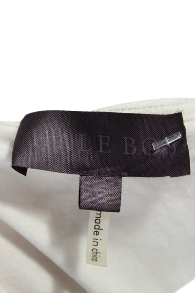 Hale Bob Women Camisole White Geometric V-Neck Polyester Size S