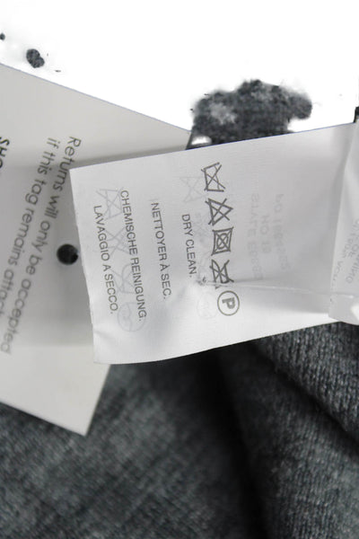 J Crew Womens Merino Wool Pullover Sweater Gray Long Sleeve Crew Neck Size PM
