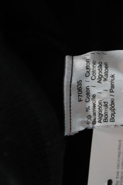 Lacoste Womens Black V-Neck Cotton Pullover Long Sleeve Size 36
